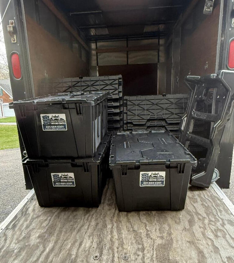 Untitled Crates in trailer ready for delivery in West Warwick RI