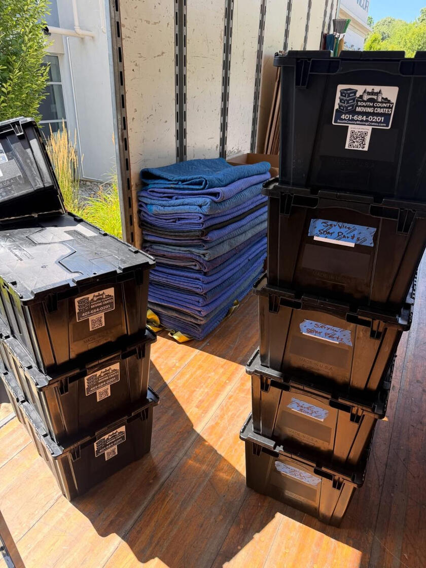 120 rental crates delivered for a medical manufacturer relocation in Lincoln, RI